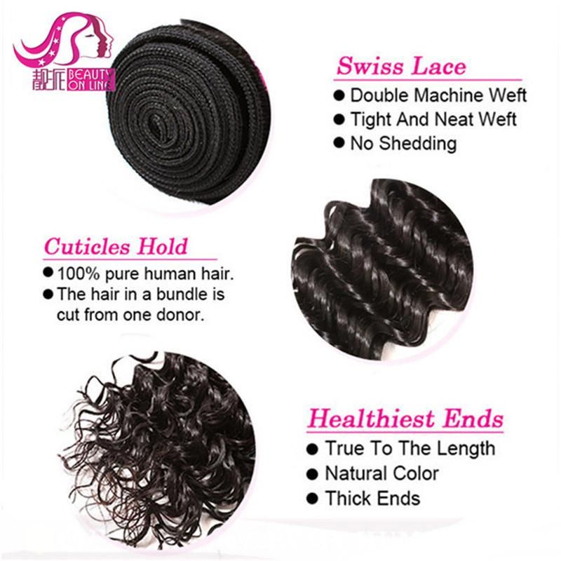 Factory Price Top Quality Brazilian Virgin Hair Bundles Deep Wave