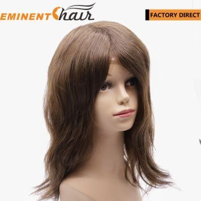 Natural Frontal Hairline Lace Front Human Hair Toupee for Women