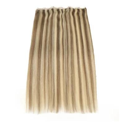 Wholesale 12A 100% Cuticle Aligned European Halo Clip in Hair Extensions #P18/60