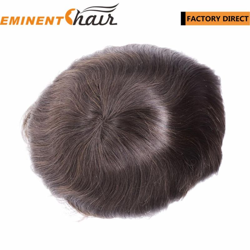 Natural Hairline Lace Front Indian Hair Stock Hairpiece