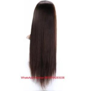 Natural Color Straight Brazilian Remy Hair Transparent Full Lace Wig