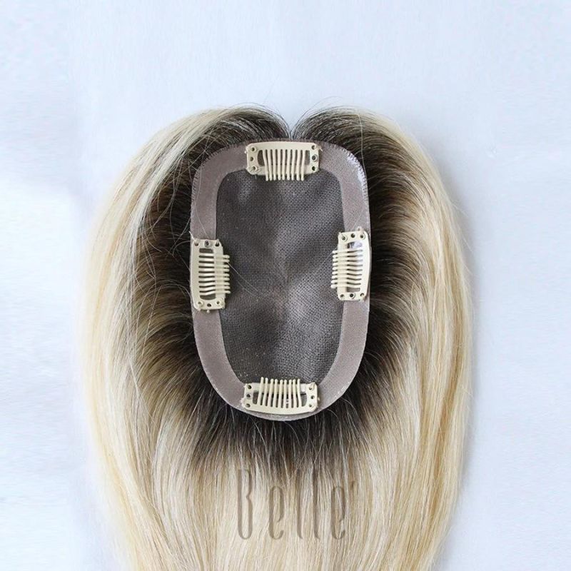 100% Virgin Human Hair Mono Topper