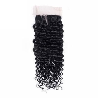 Wendyhair Deep Wave Malaysian Remy Hair 4*4 Lace Closure