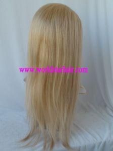 Natural Virgin Human Hair Lace Wig, Light Color Hair
