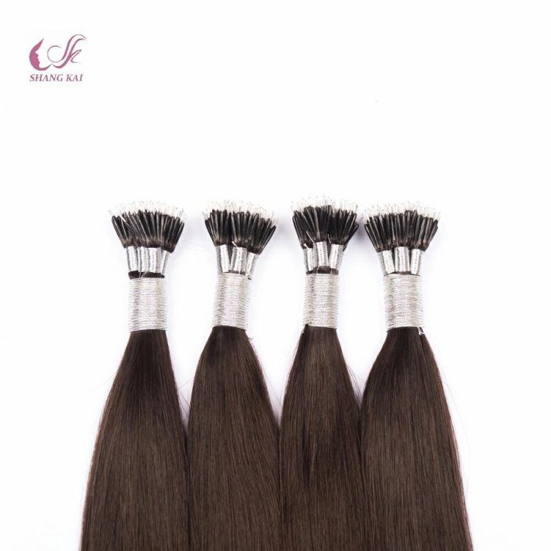 Double Drawn Nano Tip Hair Cuticle Aligned Hair Extension Human Hair Russian/Mongolian Hair
