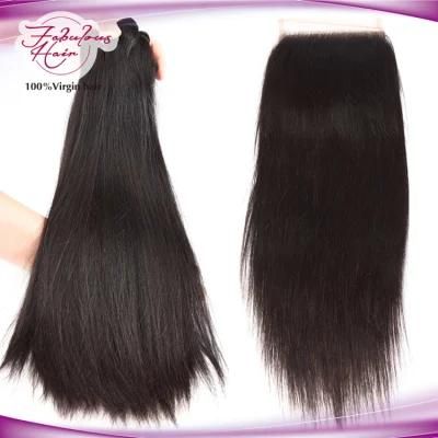 New Arrival Straight Human Hair Extensions Hair Bundles with Closure
