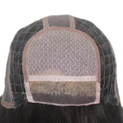 Natural Hair Toupee for Women Integration with Silk Top and Bleach Knots Front