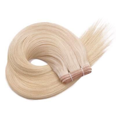 12A Silky Straight Double Drawn Virgin Human Hair Flat Weft Hair Bundles