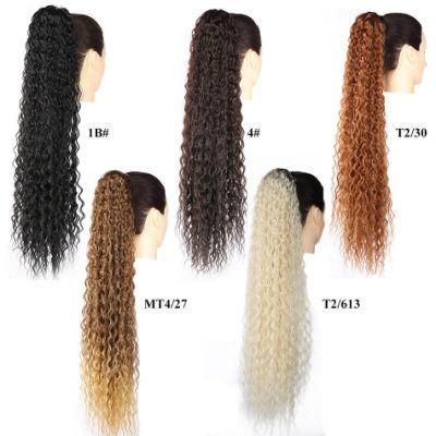 Quality Indian Remy Human Hair Drawstring Ponytail/ Wrap Around Ponytail Hair Extensions