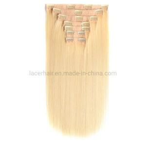 European Hot Selling Human Remy Natural Brazilian Ombre Color Clip Hair Extension