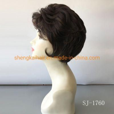 Wholesale Good Quality Handtied Heat Resistant Fiber Short Curly Lace Front Wigs for Sale 621