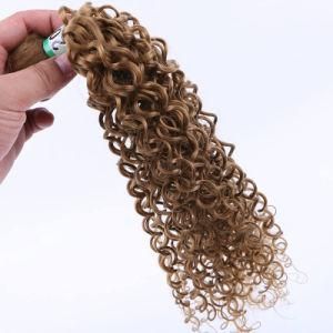 Cheap Price Honey Brow Kiny Curl Synthetic Hair Weft #27 Synthetic Kinky Curly Afro Hair Weave