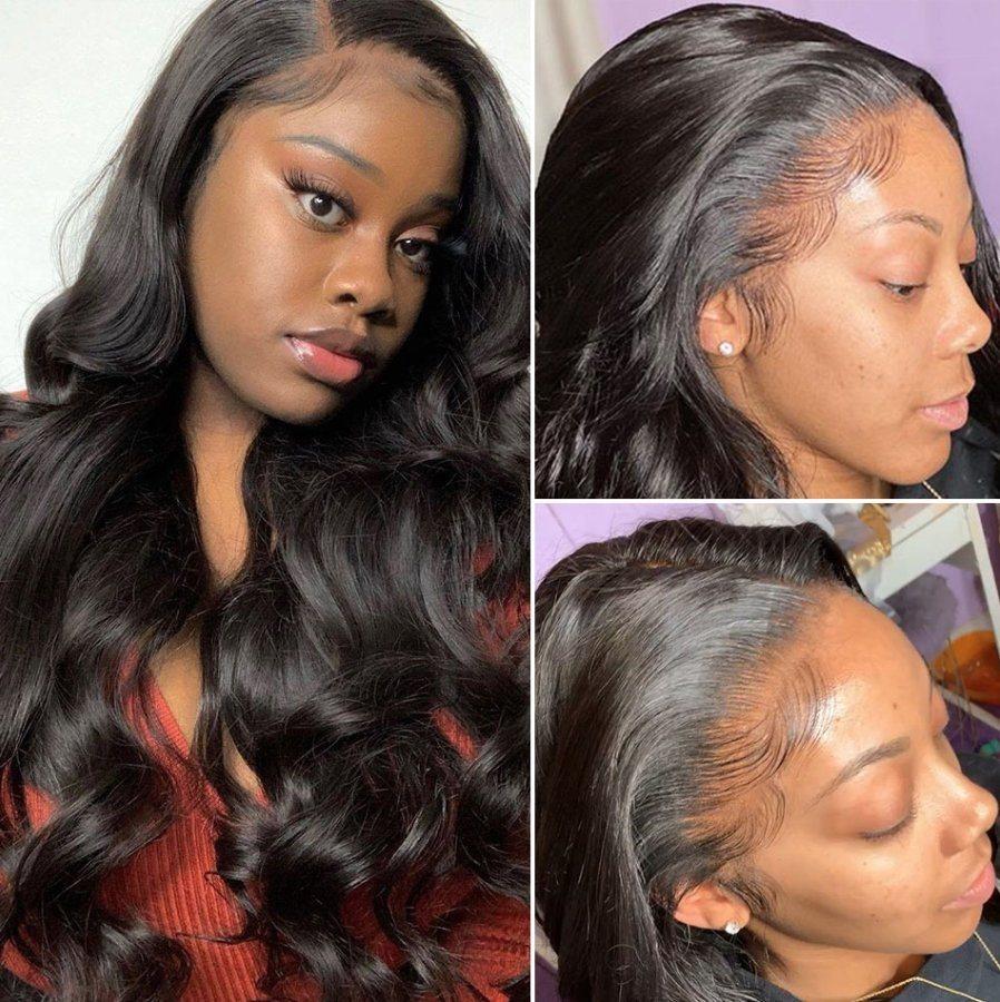 Kbeth Human Hair Lace Front Wig Brazilian Remy 12inch- 40 Inch 12 Hours Overnight Delivery Huge Stock Glue Skin Hide Transprant Body Wave Wigs Custom Accept