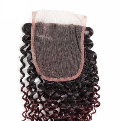 Natural Wholesale Remy Virgin Natural Hair Kinky Curly Lace Closure