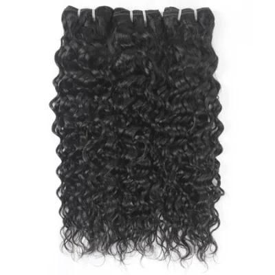 Water Wavy Non Remy Natural Human Hair Weave Human Hair Bundles