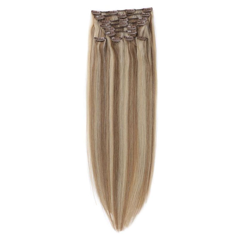 Top Grade 10A Double Drawn Clip in Hair Weft 140g 100% Virgin Hair Clip in Human Hair Extensions