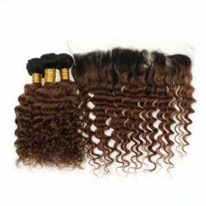 Brazilian1b/30 # Human Hair Wholesale Hair Kinky Curly Bundles and Frontal