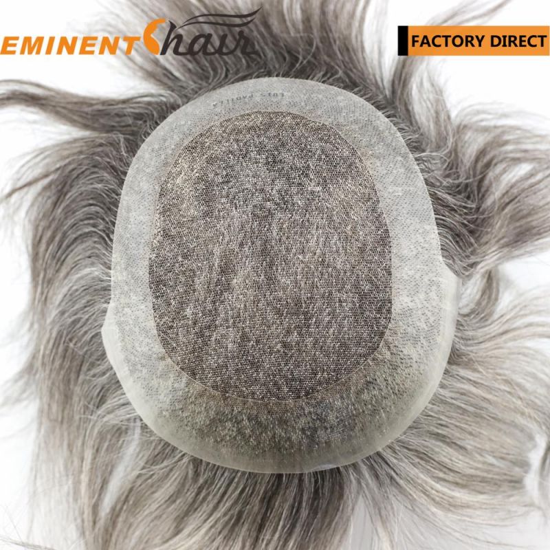 Natural Hairline V Looped Men′s Toupee Human Hair Wig