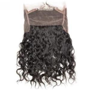 Brazilian Remy Human Hair 360 Water Wave Lace Frontal Closure