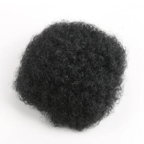 Synthetic Short Afro Kinkys Curly Afro Bun Extension Hairpieces