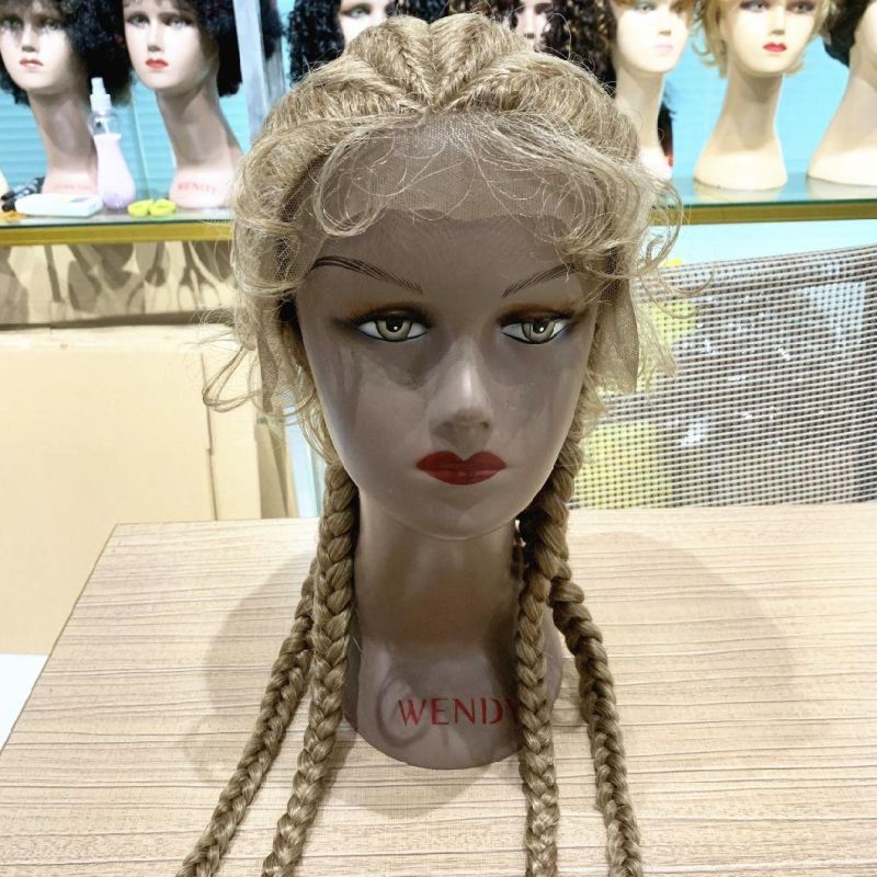 Ready to Ship Large Stock Braided Wigs Synthetic Hair Wigs
