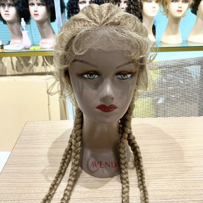 Ready to Ship Large Stock Braided Wigs Synthetic Hair Wigs