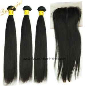 Swiss Lace Silk Virgin Human Hair Top Closures Malaysian Straight Hair Weave