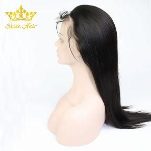 Natural Black 100% Remy/Virgin Human Hair Lace Front/Full Lace Wig Silk Straight