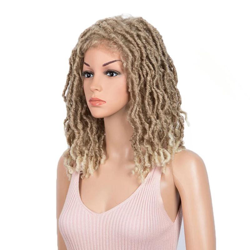Dreadlock Braids Wig for Black Women Crochet Twist Dreadlock Hair Wig Twists Fiber Hair Synthetic Hair Lace Front Hair Wigs