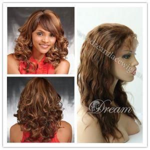 Premium-Quality 100% Virgin Brazilian/Indian/Burneses Hair Full Lace Wig