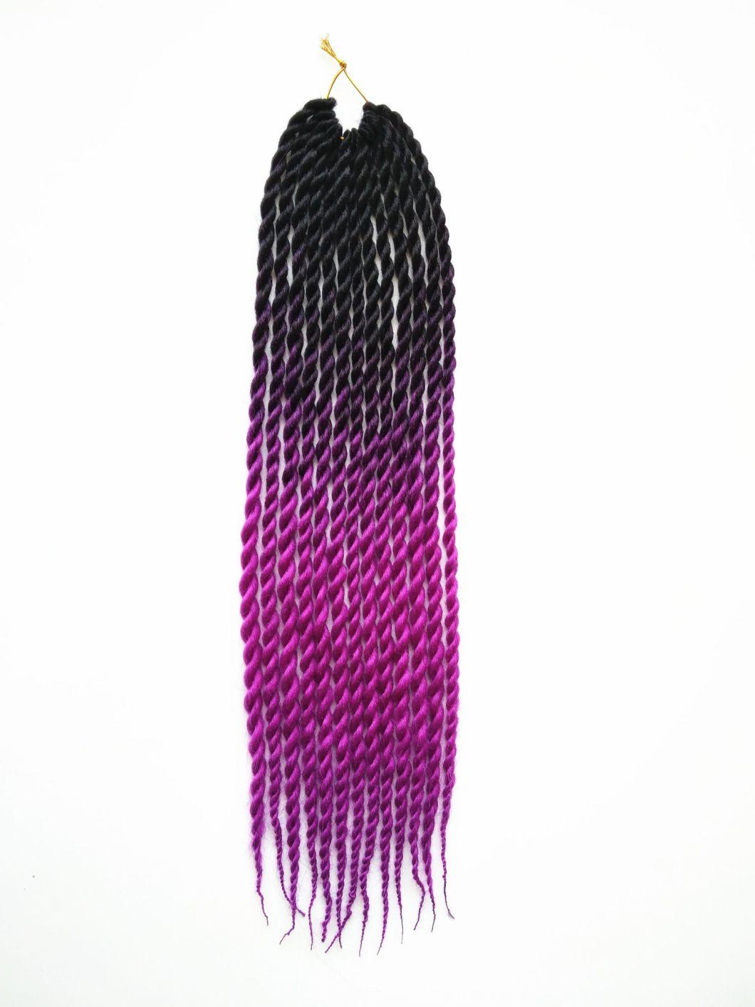 30 Strands/Piece Synthetic Hair Kanekalon Twist Braiding Hair Extensions 26" Flame Resistant Crochet Hair Braids