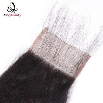 Kinky Straight Brazilian Hair Lace Closure