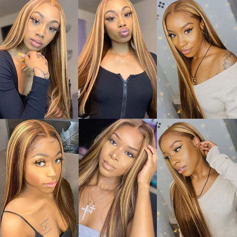 Jerry Curly 13X4 Lace Front Human Hair Wigs 150% Density, Unprocessed Brazilian Virgin Hair Free Part Wig Pre Plucked with Baby Hair 24inch