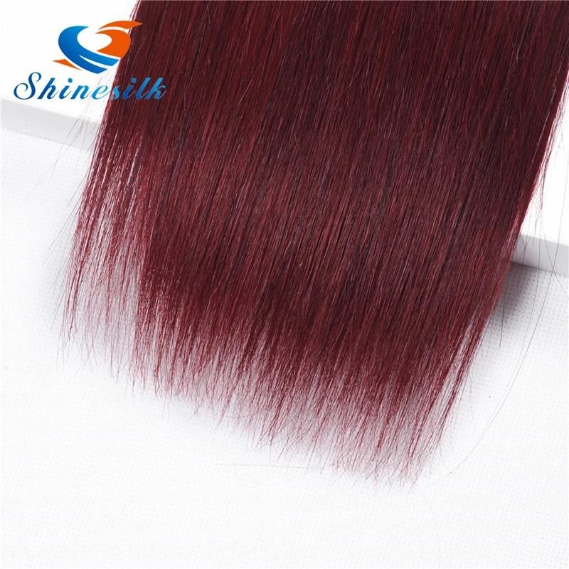 Wholesale and Retailing Ombre Hair Peruvian Straight Hair Bundles Ombre Hair 1b/99j for Women Hair Extensions