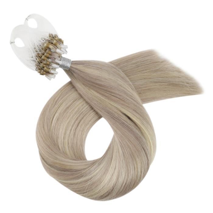 Micro Bead Hair Black Brown Blonde Micro Loop Hair Extensions