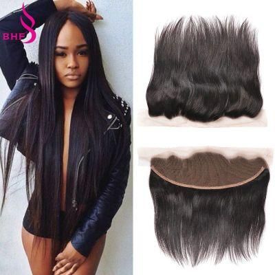 Full Lace Frontal Human Hair Wigs Wigs Brazilian Virgin Hair Closure 4&quot;*13&quot; Swiss Lace Natural