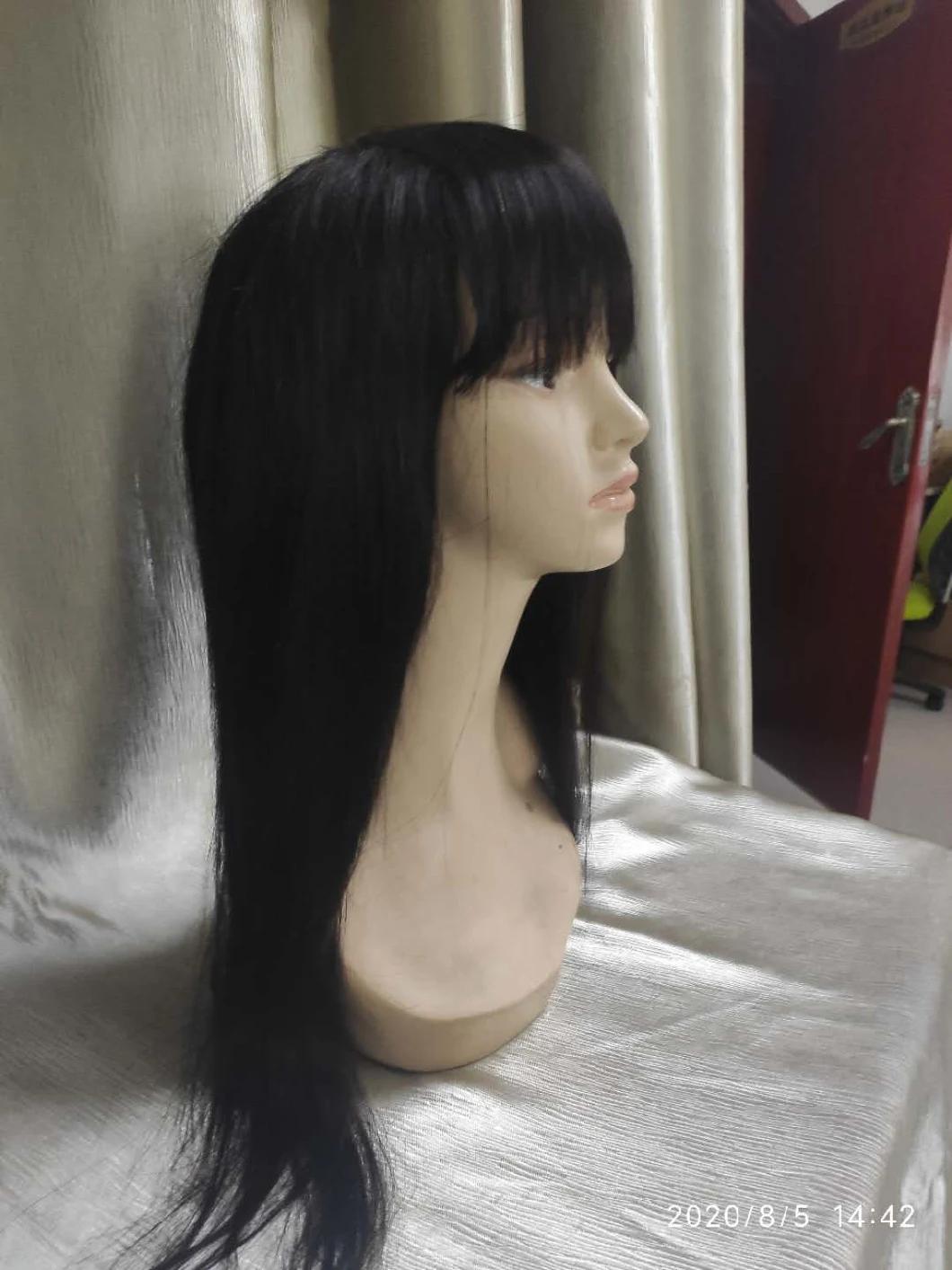 Hot Sale Brazilian Long Human Hair Wig with Bang