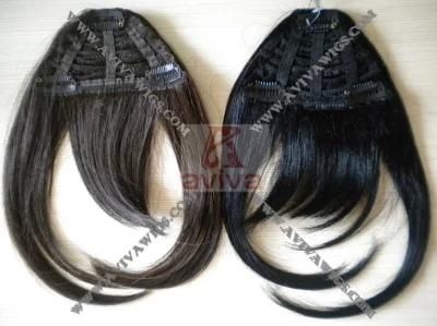 Human Hair Bang Pony Tail Hair Accessories (AV-HB01A)