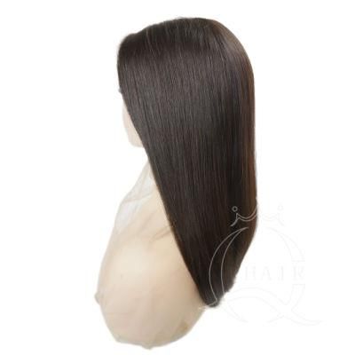 Wig Factory Wholesale 18inch 45cm Best Quality Virgin Hair Wig/ Unprocessed Natural Hair Wig/Jewish Wig/Custom Wig/Lace Wigs for White Women