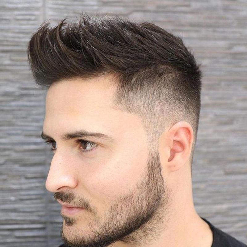 Kbeth Mens Toupee 10 8 Inch Human Hair Thin Skin Hairpiece Hair Replacement System Monofilament Net Base for Men (#1b) Black Color Handsome Toupees in Stock