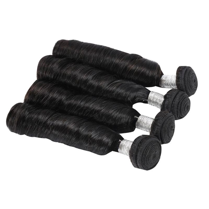 Afro Spring Curly Hair 1/3/4 PC Natural Color 8-26inch Brazilian Hair Weave Bundles Non Remy Human Hair Extensions