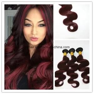 High Quality Cheap Price Hot Selling Human Hair Brazilian Straight Ombre 1b/99j Body Wave Hair Weave in Stock