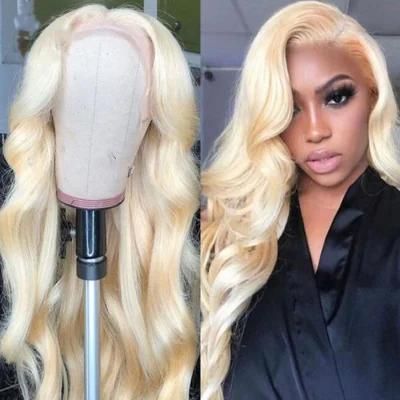 Kbeth #613 Blonde Lace Front Wig Human Hair Blonde Good Quality 20 Inch China Body Wave Wigs Transparent Lace Pre Plucked Hairline Wholesale