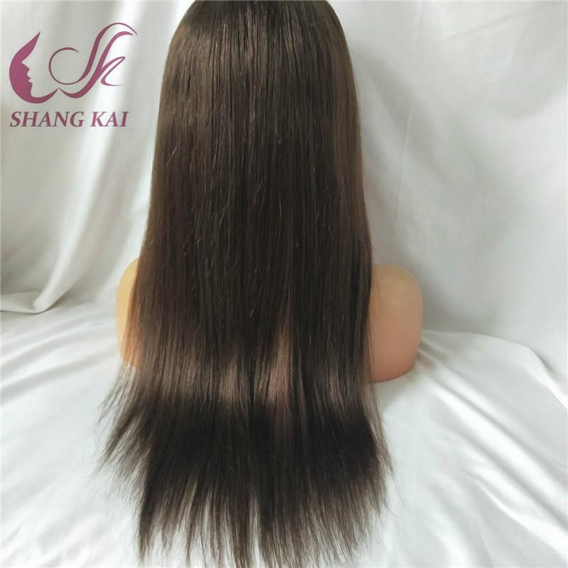 Thick Ends Remy Virgin Human Hair 200% Density Transprant Lace Silk Top Full Lace Wigs