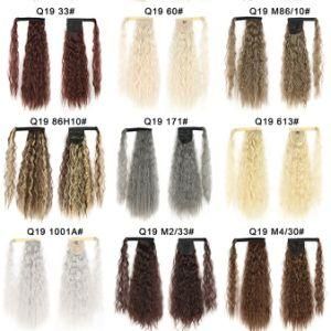 Wholesale Wavy Synthetic Ponytail Claw Clip Wrap Around Drawstring Synthetic Hair Ponytails Extensions