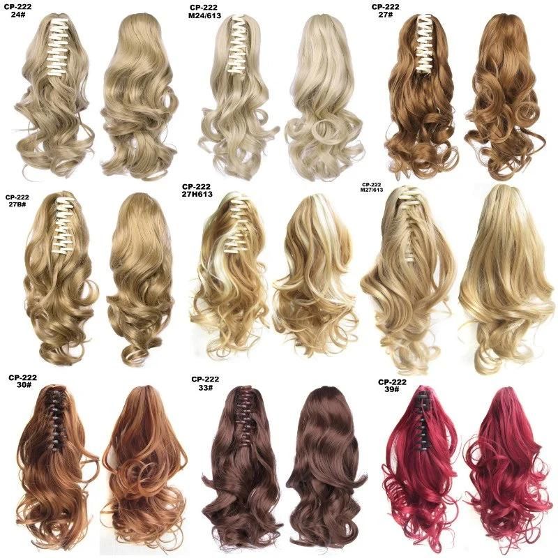 Natural Wave Claw Clip in Ponytail Hairpiece Muti Color