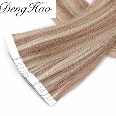 Wholesale Price 12-28inch 100% Human Hair Brazilian Virgin Remy Tape in Hair Extension