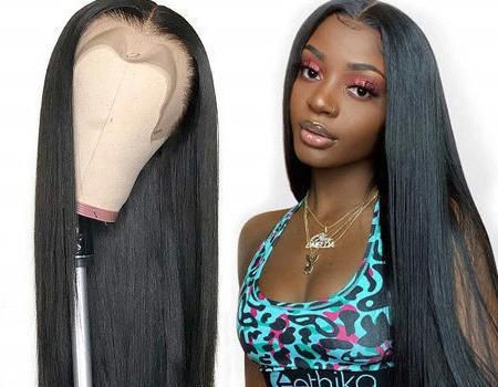 Super Quality HD Transparent 13*4 Lace Front Human Hair Wig for Black Women