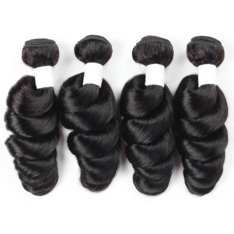 Non Remy Loose Wavy Human Hair Bundles Virgin Hair Weft Wholesale