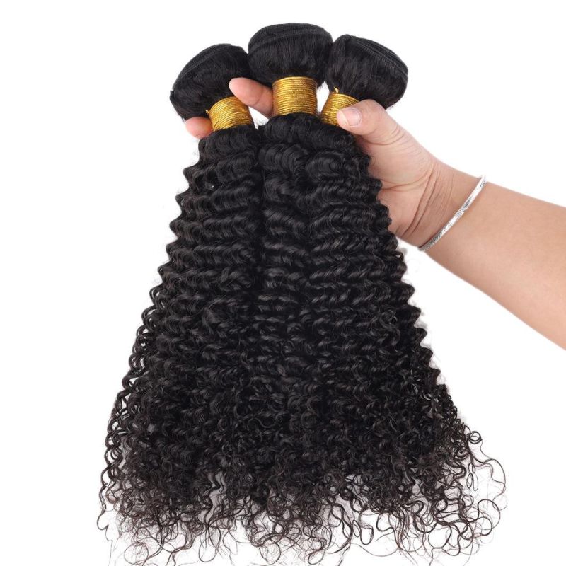Kinky Curly Weave Human Hair Bundles Peruvian Curly Hair Extension
